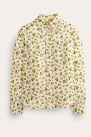 Boden Cream Sienna Linen Lemon Shirt - Image 5 of 5