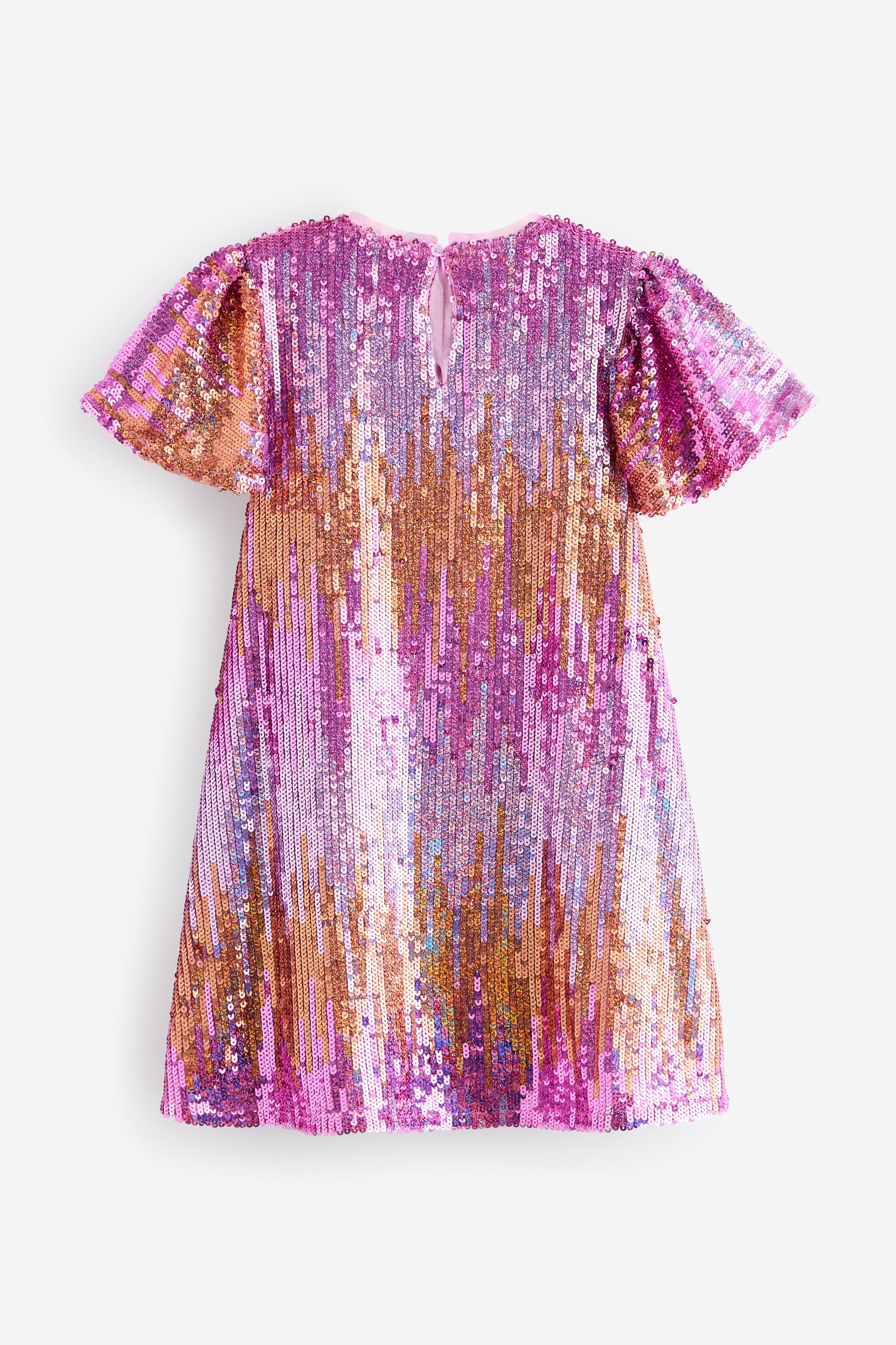 Pink gold sequin dress new arrivals