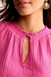 Boden Pink Georgia Double Cloth Top - Image 2 of 5