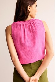 Boden Pink Georgia Double Cloth Top - Image 3 of 5