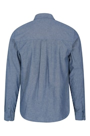 Mountain Warehouse Blue Mens Driftwood Organic Chambray Shirt - Image 4 of 4