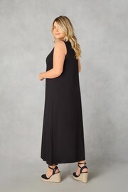 Live Unlimited Black Jersey Relaxed Midaxi Dress - Image 2 of 4