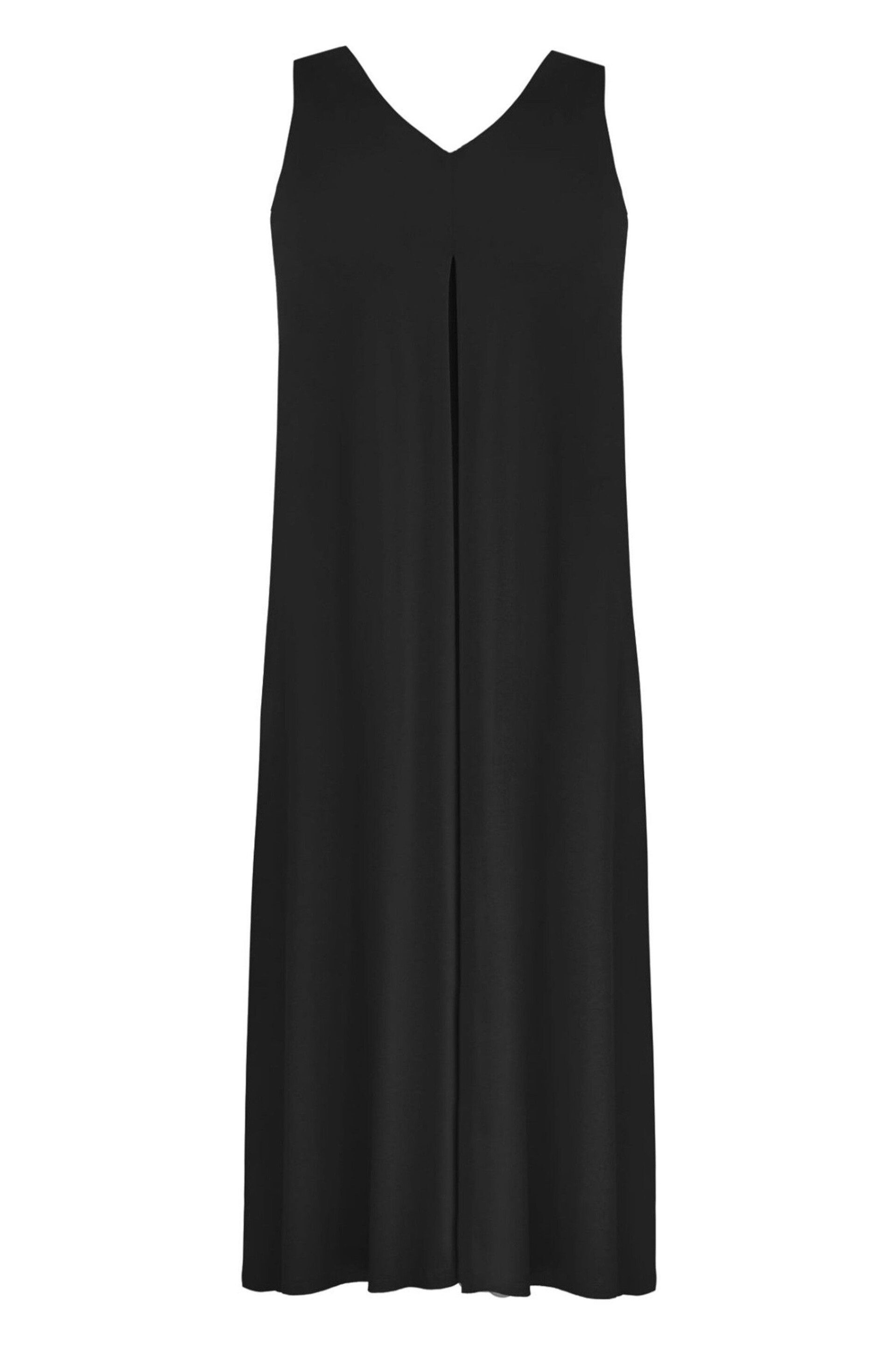 Live Unlimited Black Jersey Relaxed Midaxi Dress - Image 4 of 4