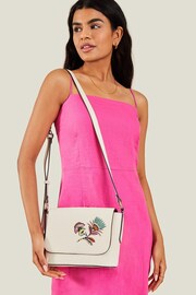 Accessorize Cream Embroidered Cross-Body Bag - Image 1 of 4