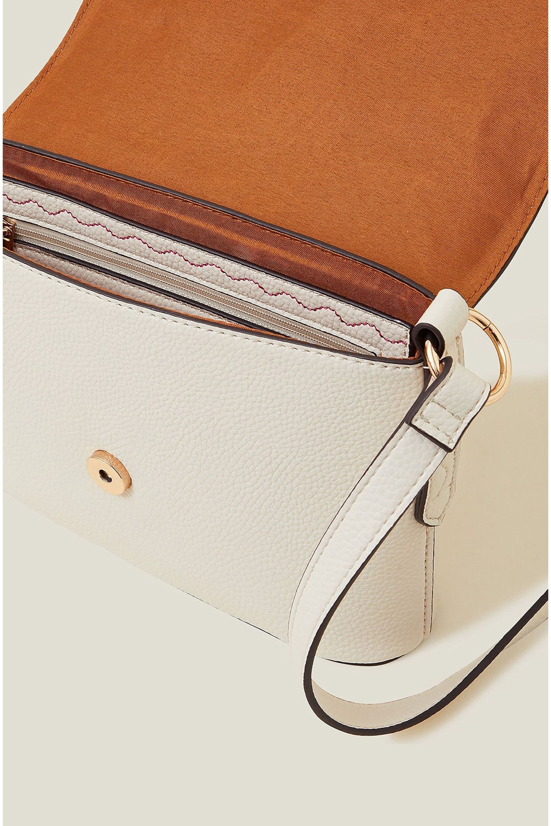 Accessorize Cream Embroidered Cross-Body Bag - Image 4 of 4