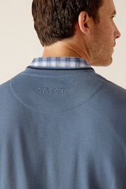 Ariat Blue Tedstock Sweatshirt - Image 3 of 4