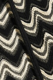 River Island Black Zigzag Knitted Cardigan - Image 4 of 4