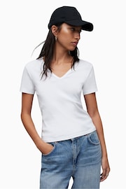 AllSaints White Evie T-Shirt - Image 3 of 6