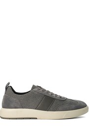 Dune London Grey Trailing Knitted Runner Trainers - Image 3 of 5