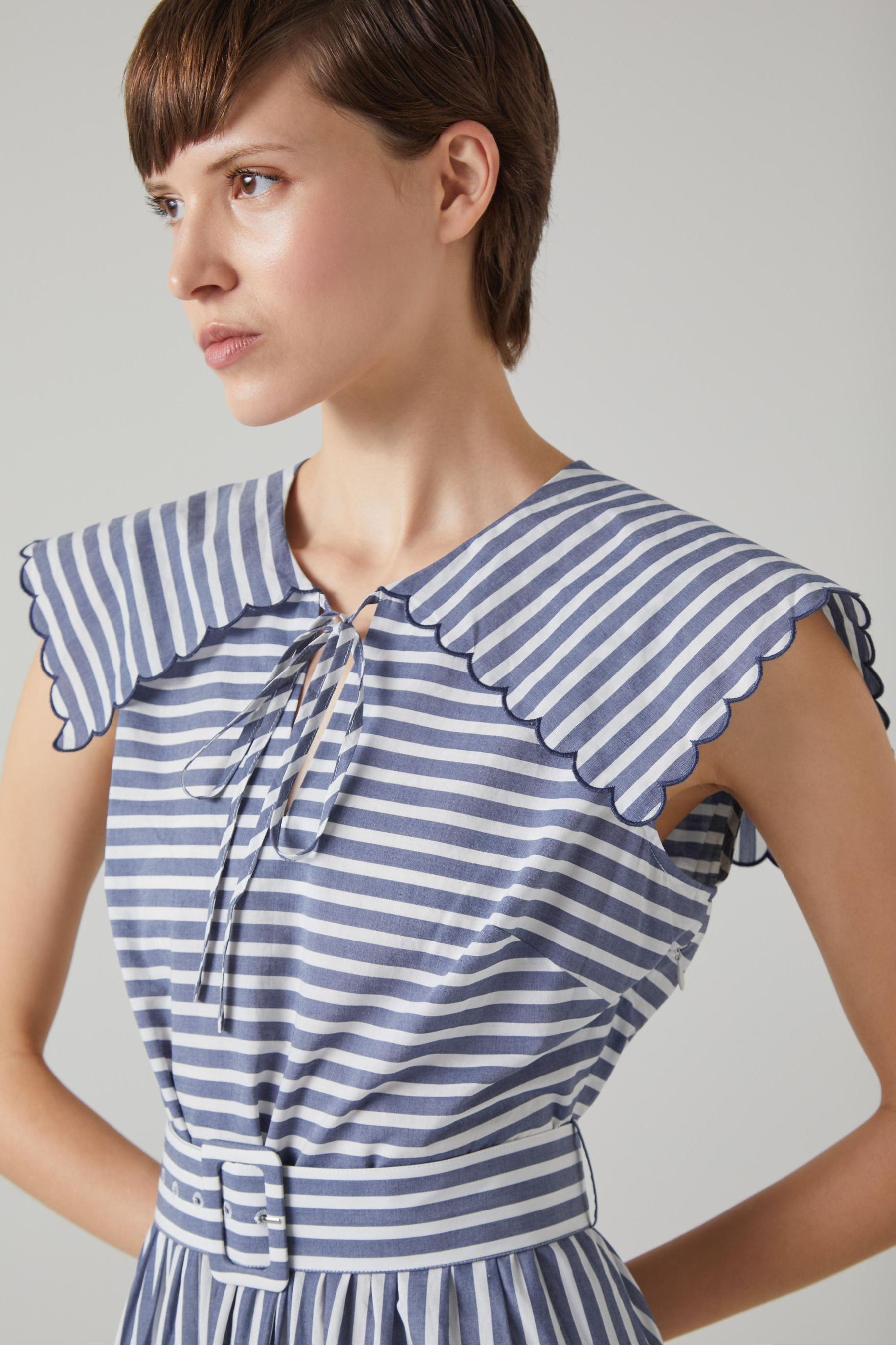 Lk bennett striped dress 2025