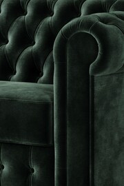 Jay-Be Luxe Velvet Bottle Green Chesterfield Snuggle Sofa Bed - Image 4 of 6