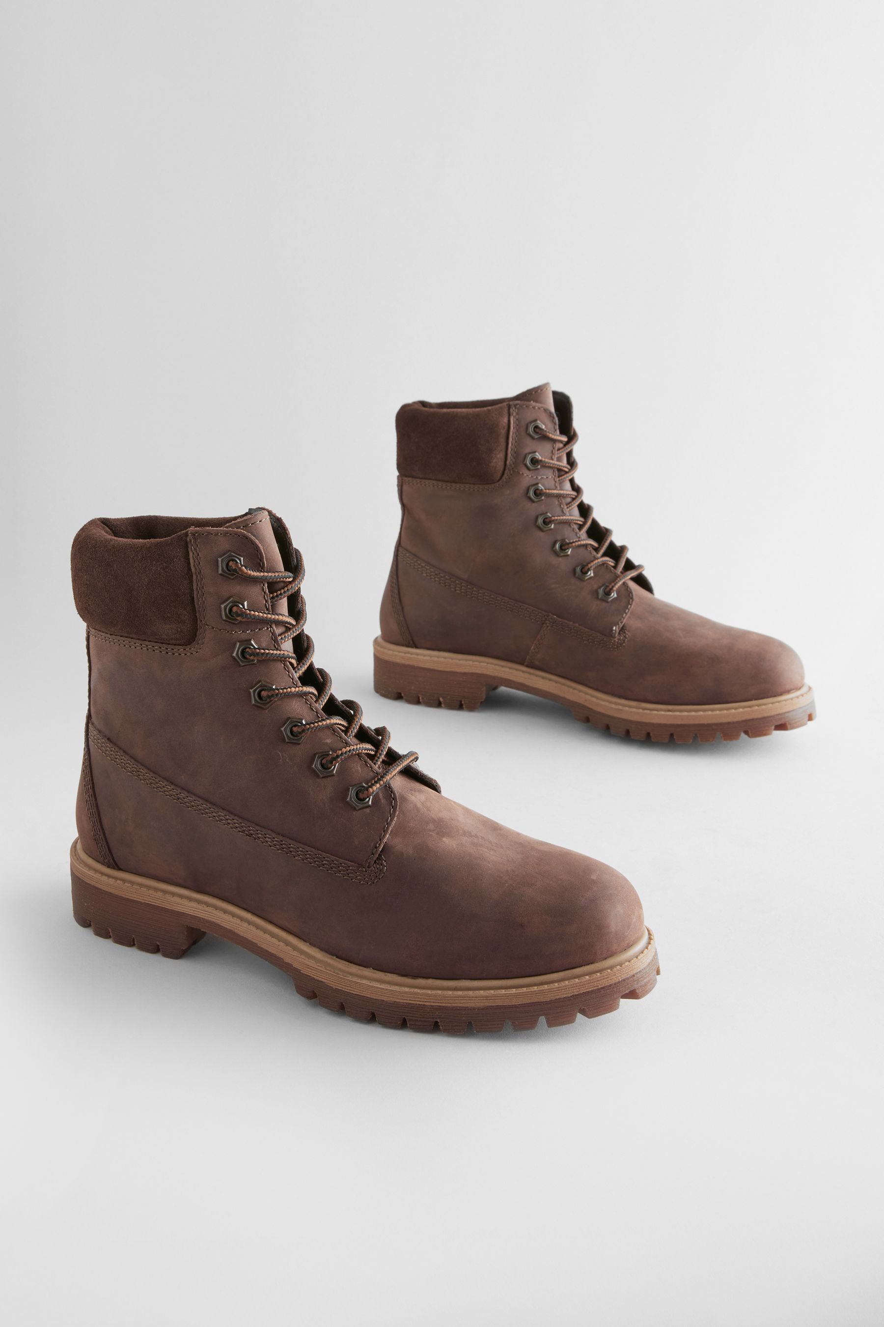 Buy Brown Leather Lace Up Boots from the Next UK online shop