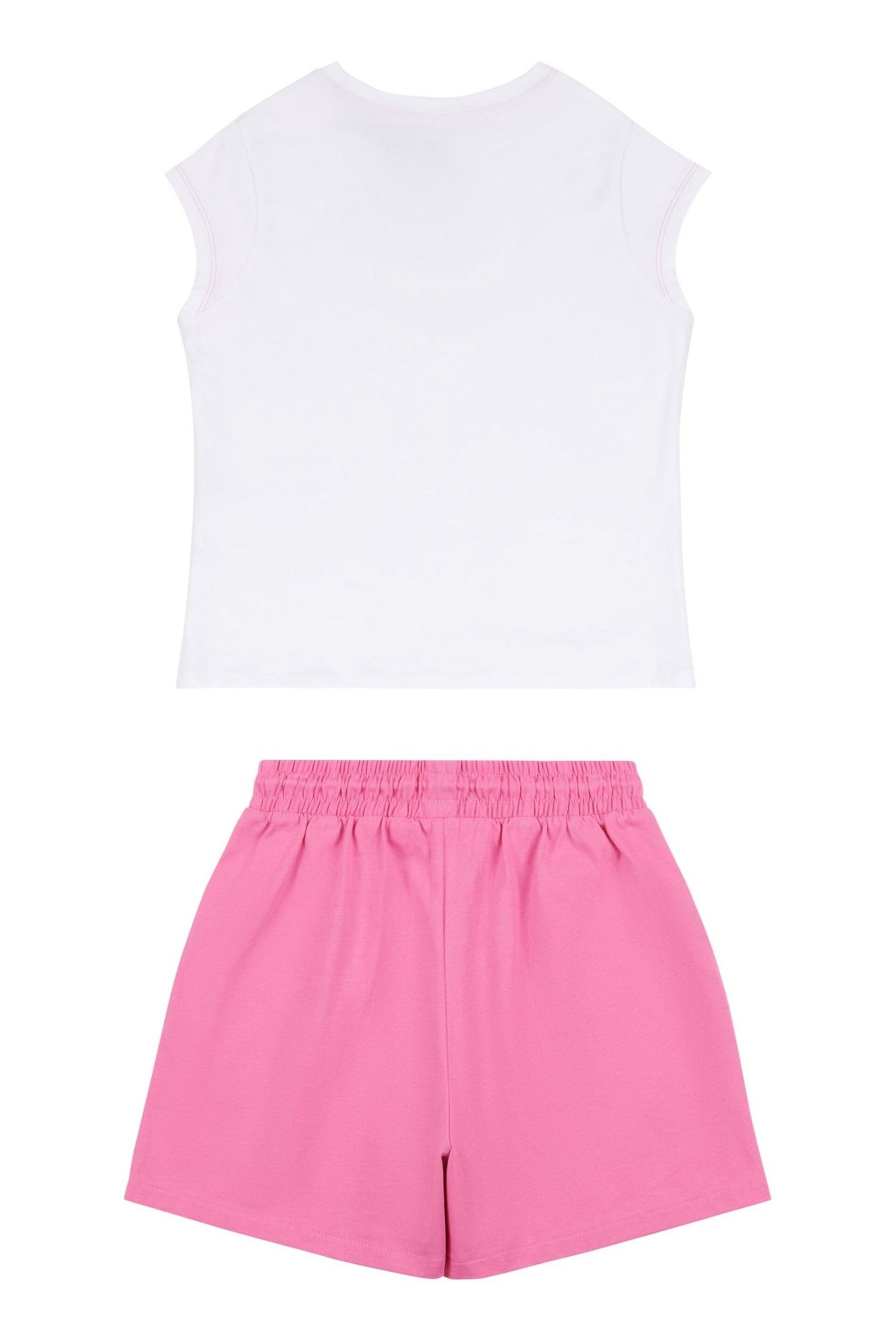 U.S. Polo Assn. Girls Ombre Bermuda Shorts & T-Shirt Set - Image 8 of 9