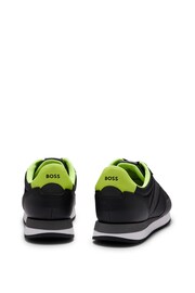 BOSS Black Mixed-Material Trainers With Pop-Colour Details - Image 4 of 5