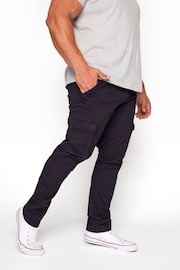 BadRhino Big & Tall Blue Stretch Cargo Trousers - Image 2 of 3