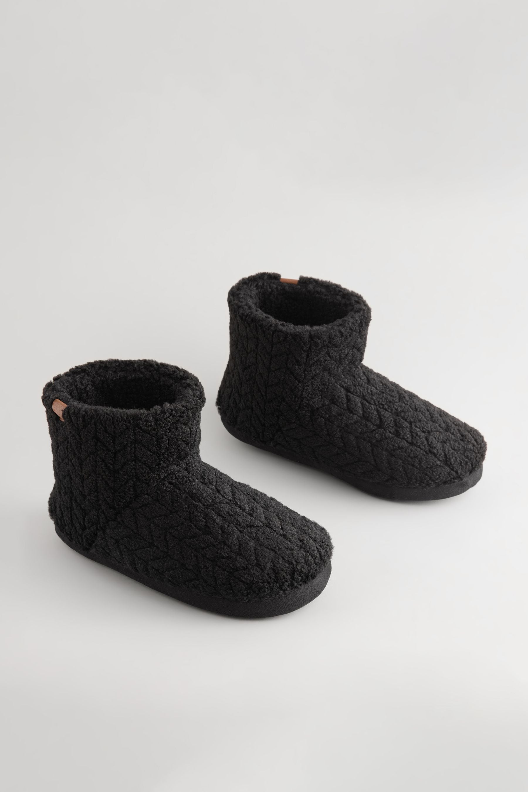 Black boot slippers uk new arrivals