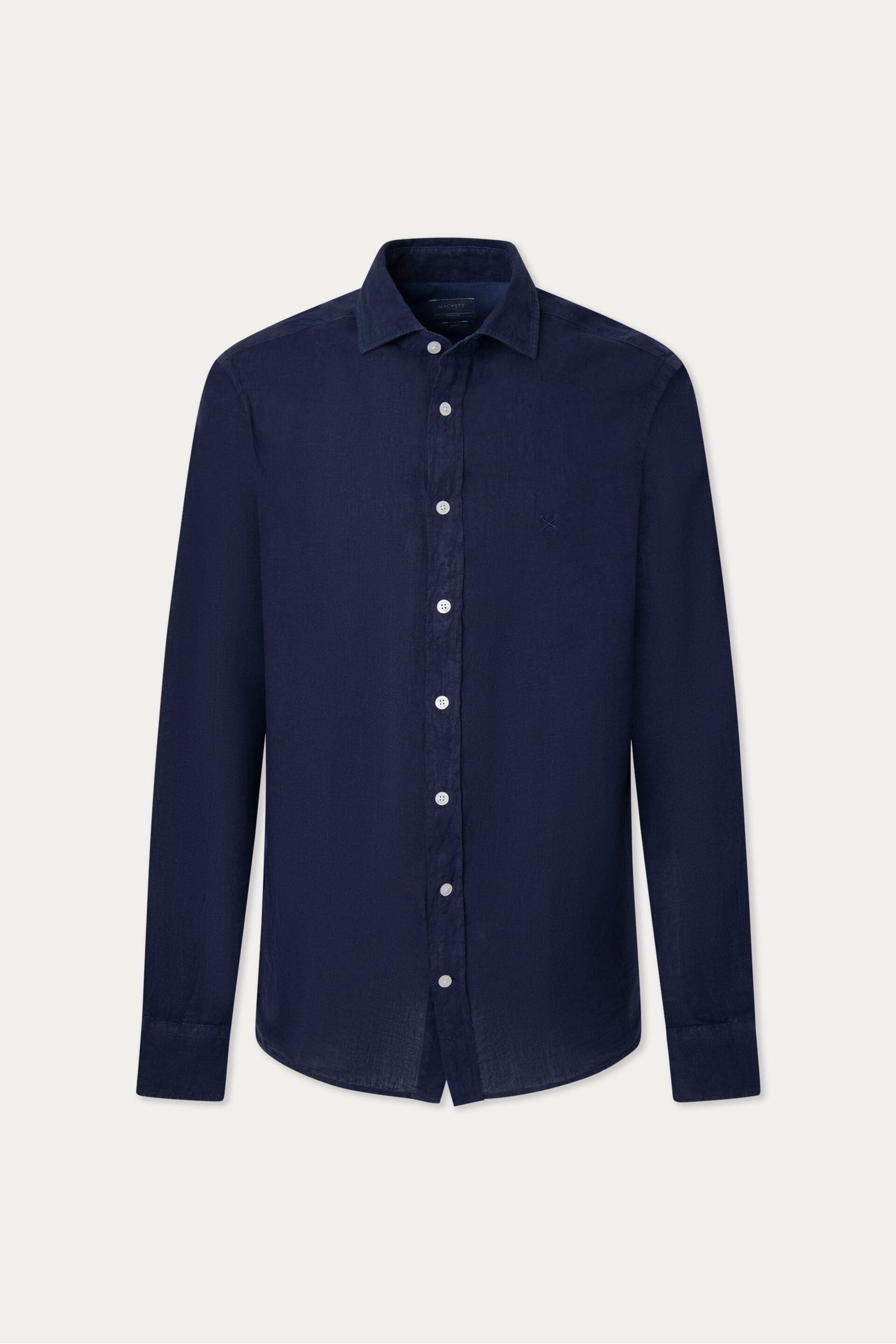 Hackett London Men Blue Long Sleeve Shirt - Image 1 of 4