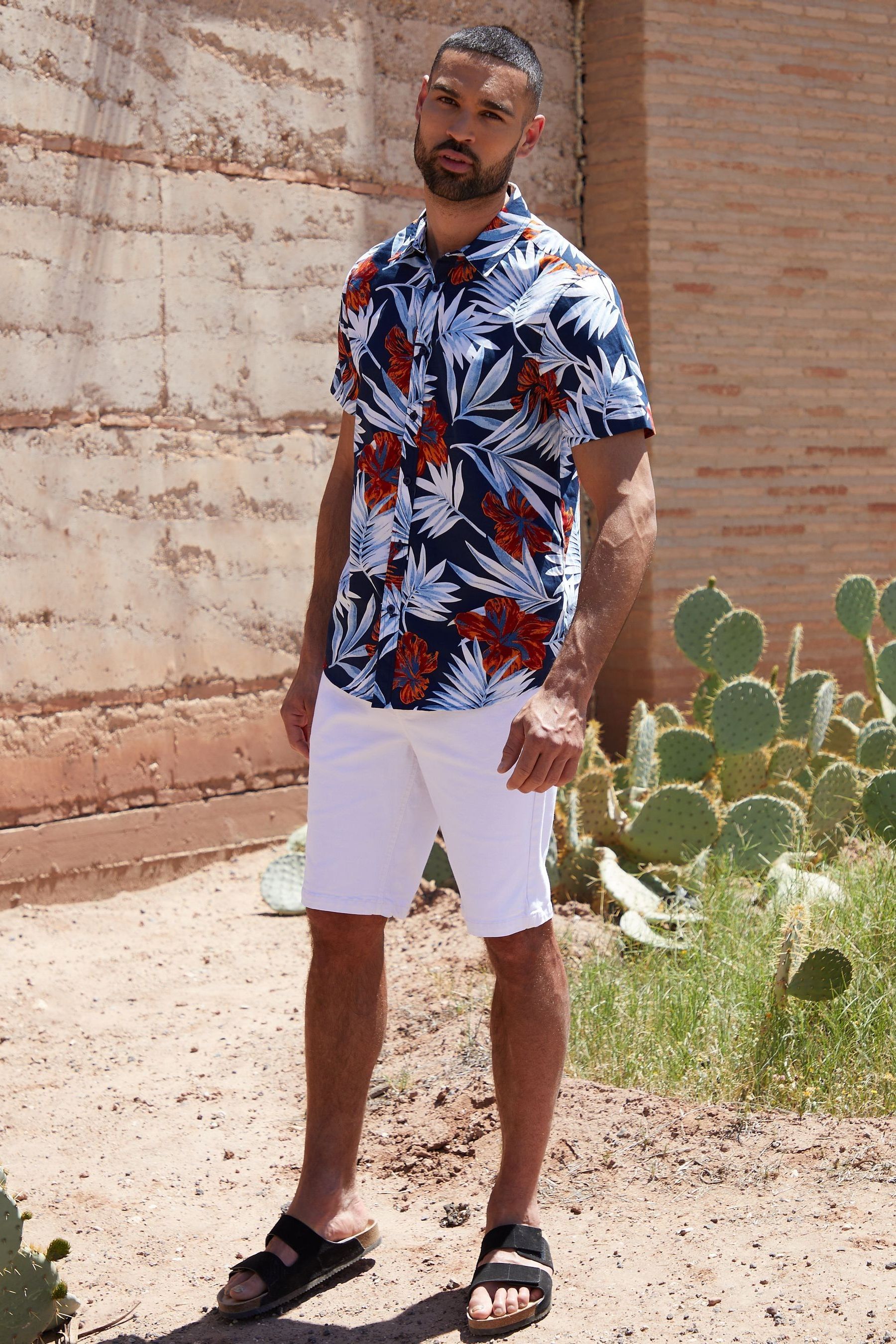 Buy Threadbare White Overdyed Denim Shorts with Stretch from the Next UK online shop