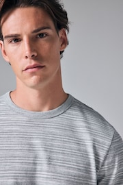 Grey Marl Textured T-Shirt - Image 1 of 7