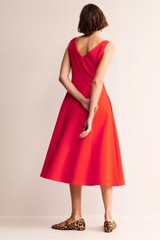 Boden Red Petite Scarlet Ottoman Ponte Dress - Image 3 of 5