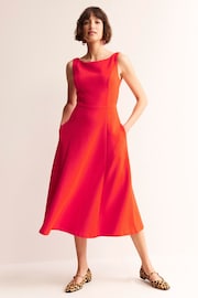 Boden Red Petite Scarlet Ottoman Ponte Dress - Image 4 of 5