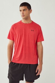 Under Armour Red Red Tech Textured T-Shirt - Image 1 of 5