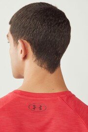 Under Armour Red Red Tech Textured T-Shirt - Image 5 of 5