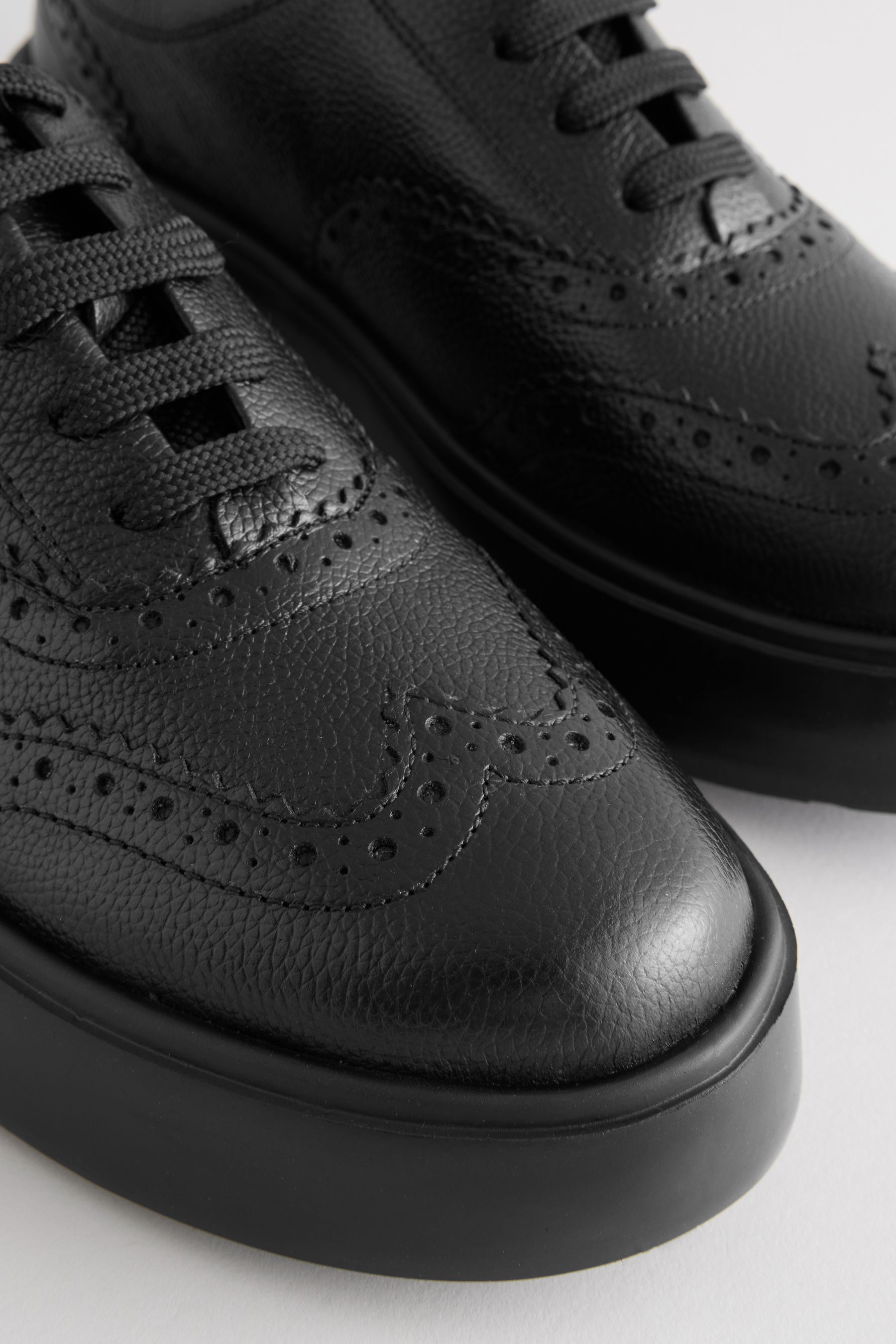 Next black brogues discount