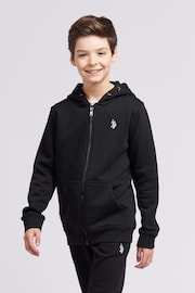 U.S. Polo Assn. Boys Double Horsemen Zip Hoodie - Image 4 of 8