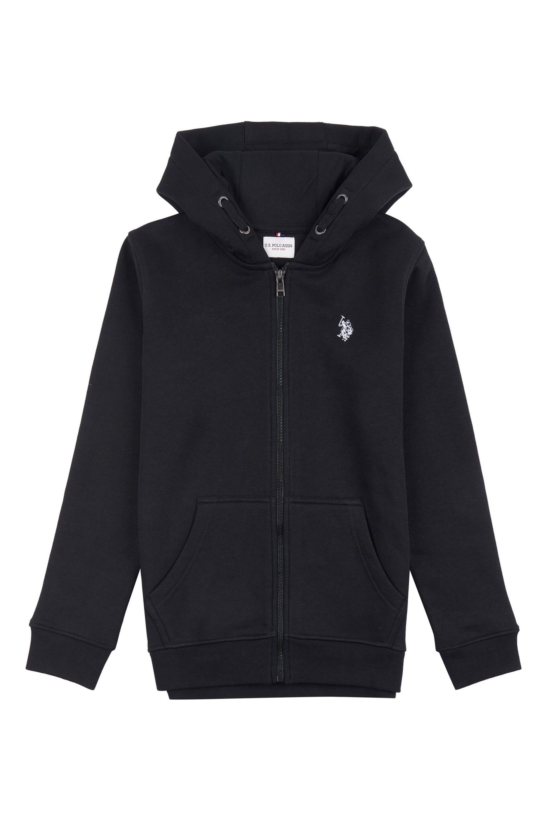 U.S. Polo Assn. Boys Double Horsemen Zip Hoodie - Image 6 of 8