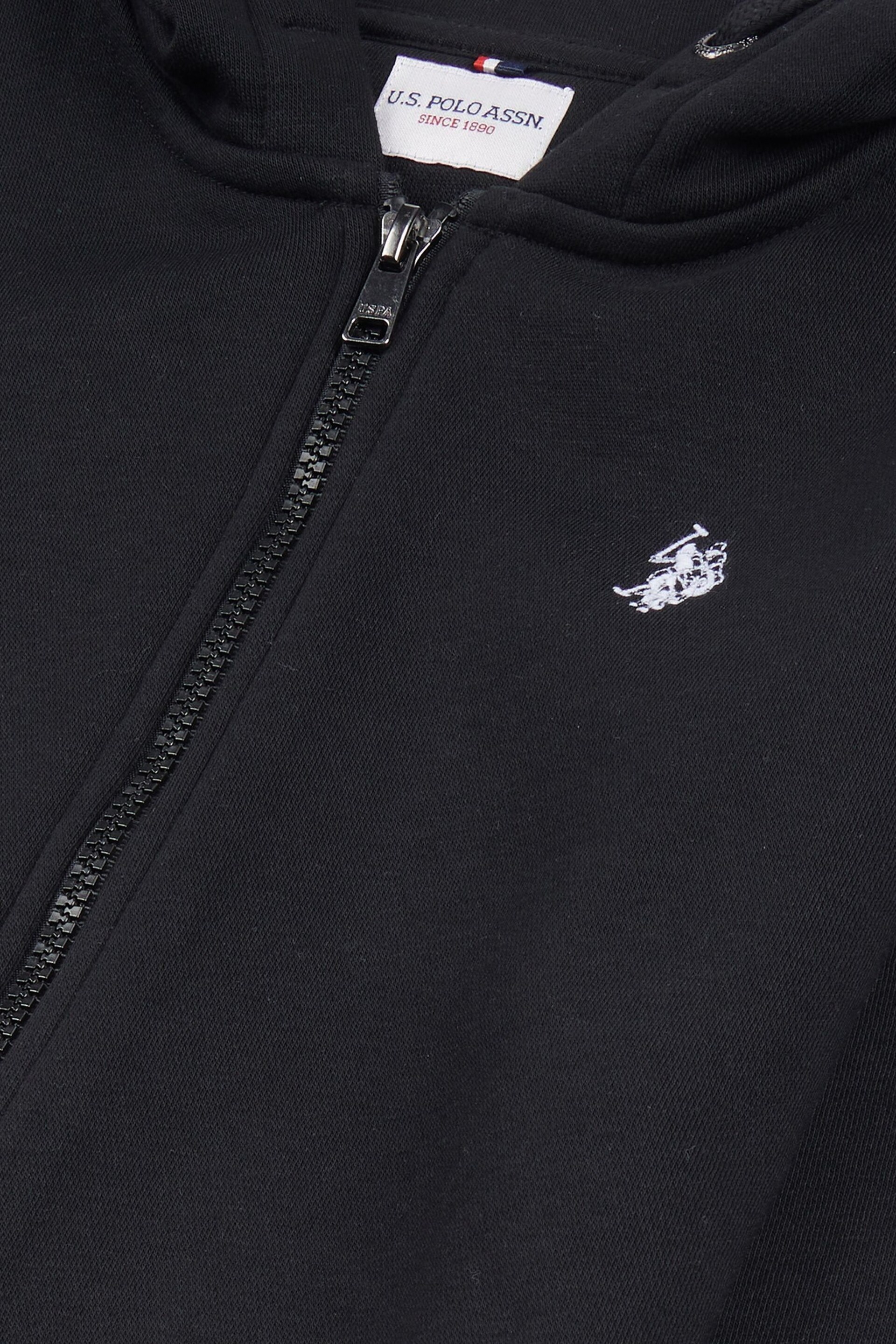 U.S. Polo Assn. Boys Double Horsemen Zip Hoodie - Image 8 of 8