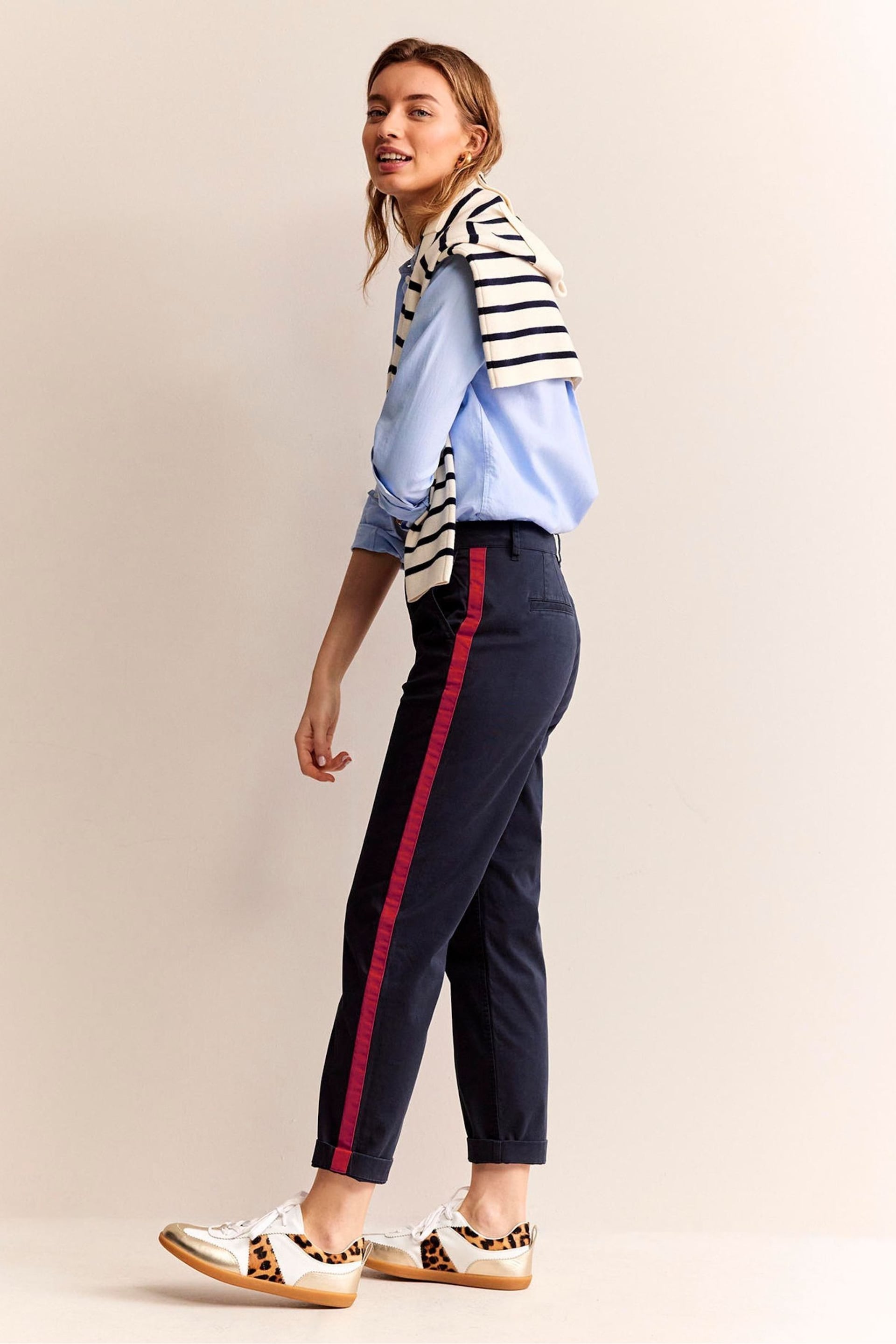 Boden Blue Petite Barnsbury Chinos Trousers - Image 1 of 5