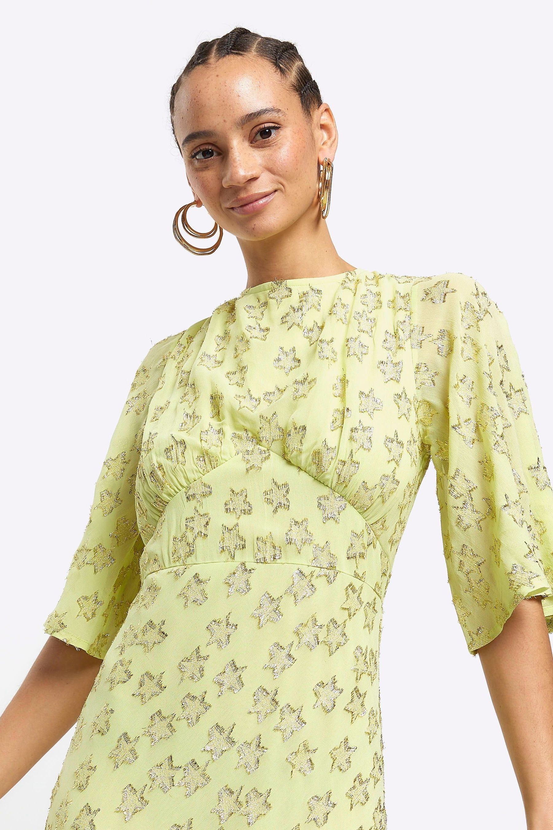 River island lime green dress on sale