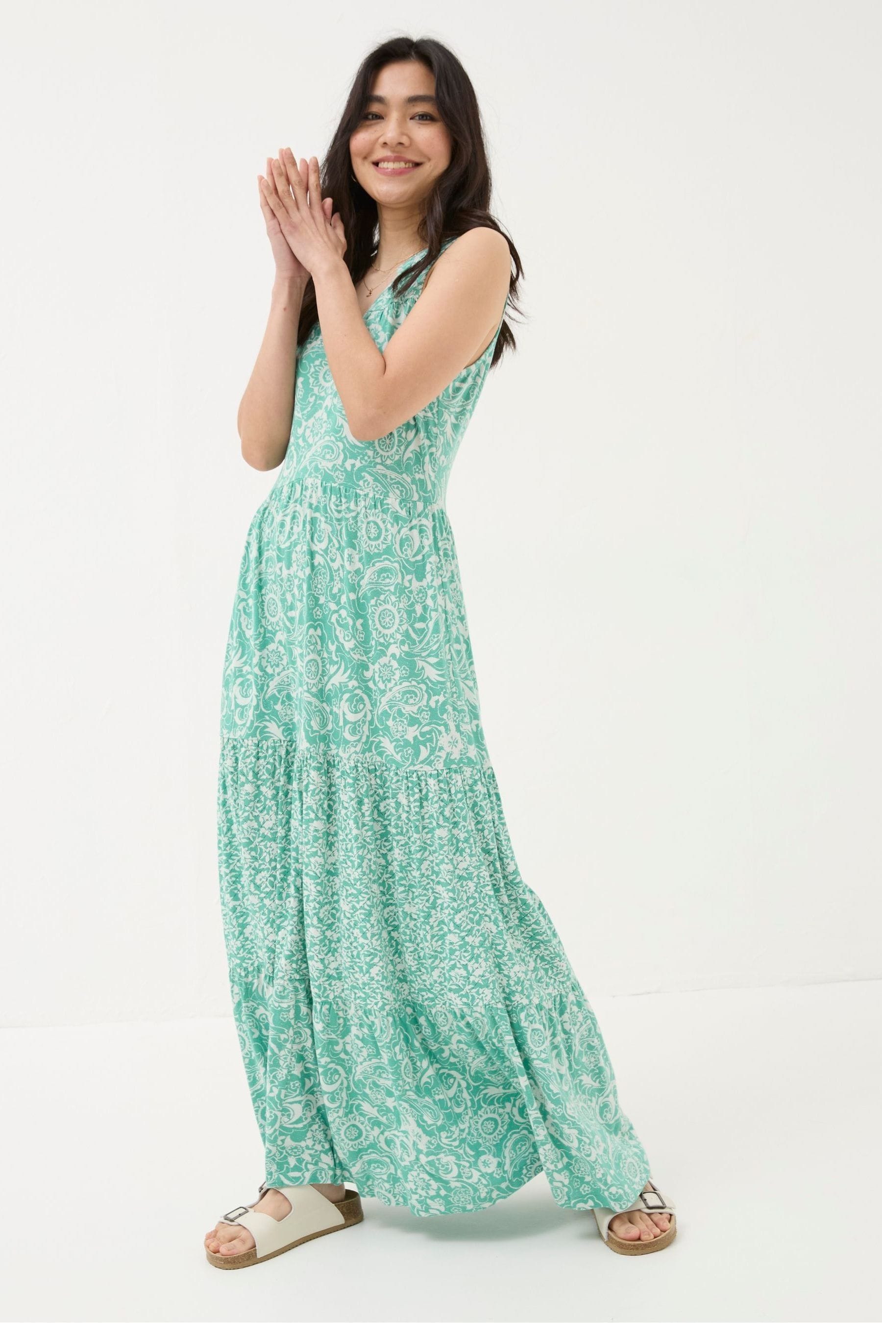 Blue jersey maxi dress hotsell