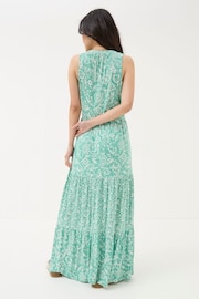 FatFace Blue Maya Paisley Jersey Maxi Dress - Image 4 of 5