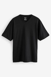 Black/White/Blue/Grey Essential V-Neck T-Shirts 6 Pack - Image 11 of 18