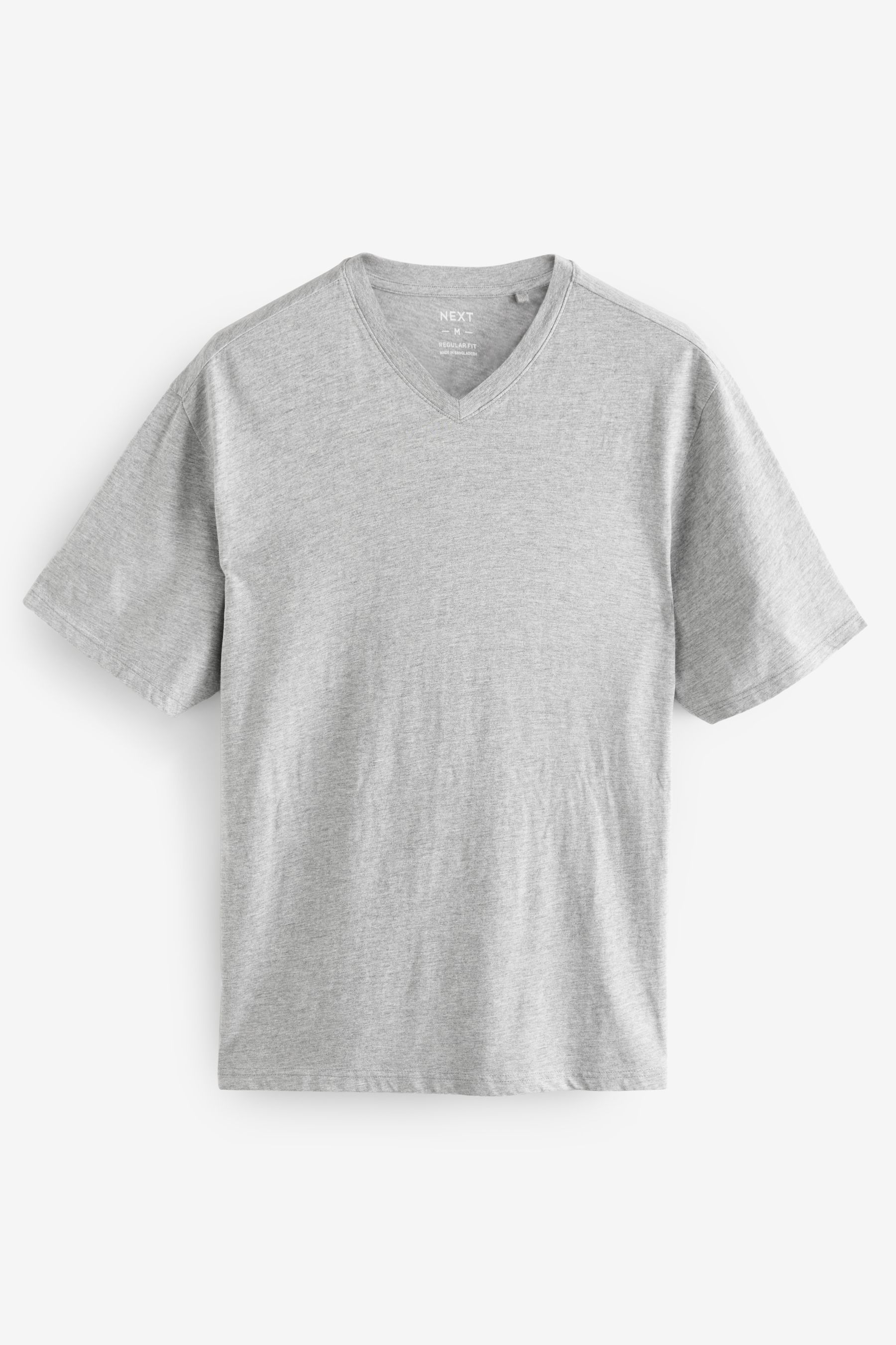 Buy Black/White/Blue/Grey Essential V-Neck T-Shirts 6 Pack from the ...