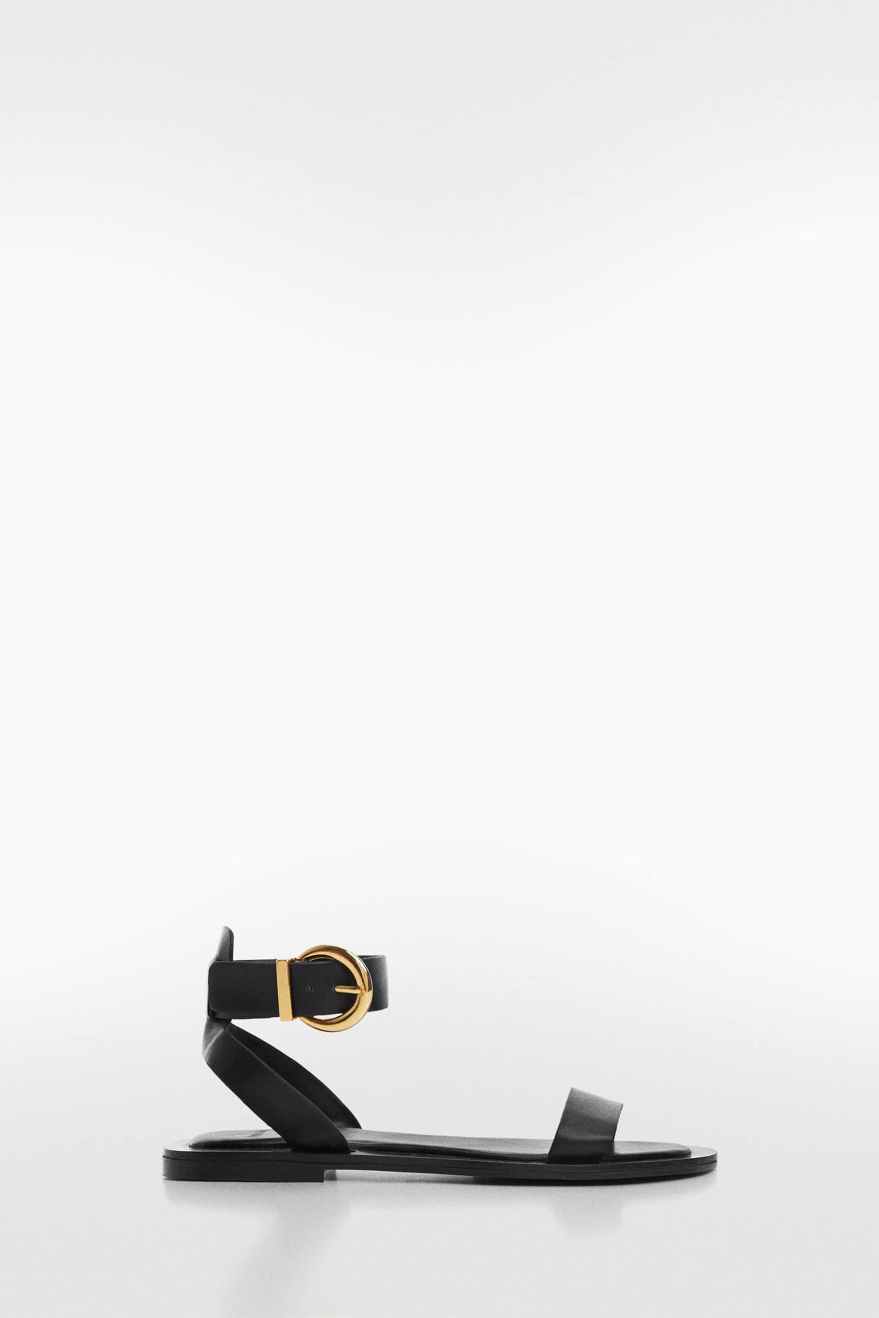 Mango black sandals online