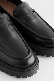 Black Premium Chunky Leather Loafers - Image 5 of 5