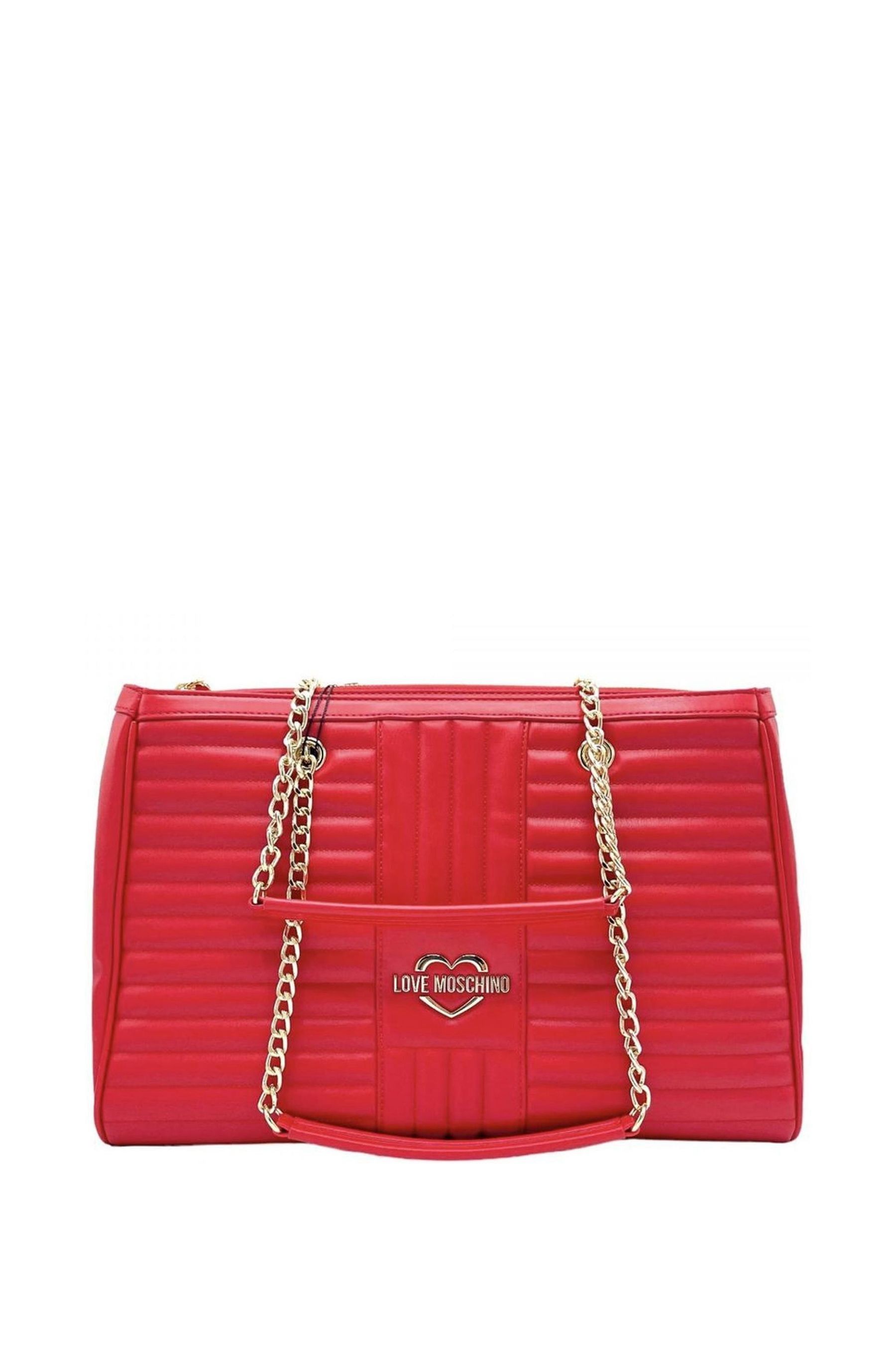 Buy Love Moschino Red FAUX Leather Shoulder Bag from Next Ireland