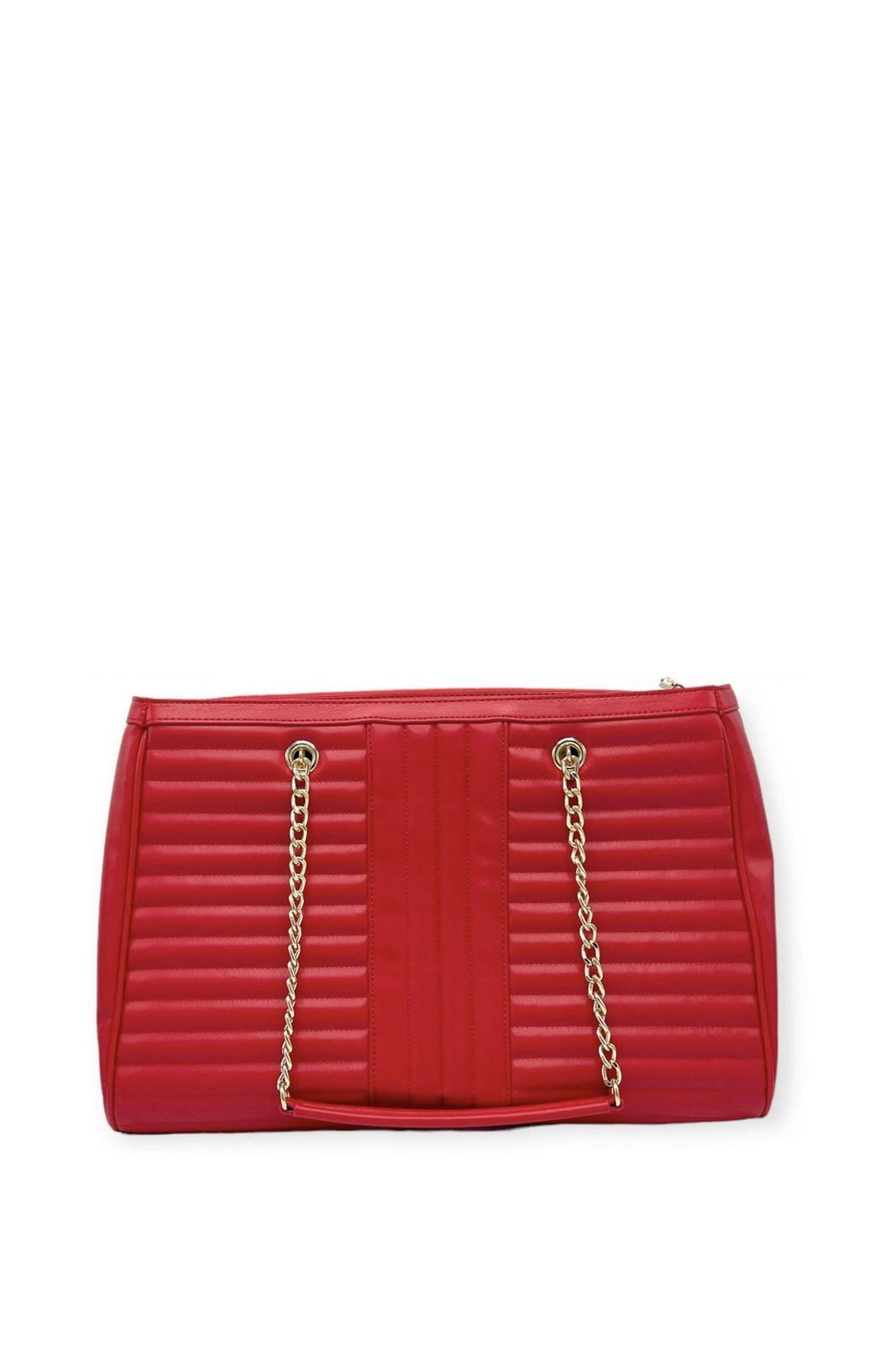Love Moschino Red FAUX Leather Shoulder Bag