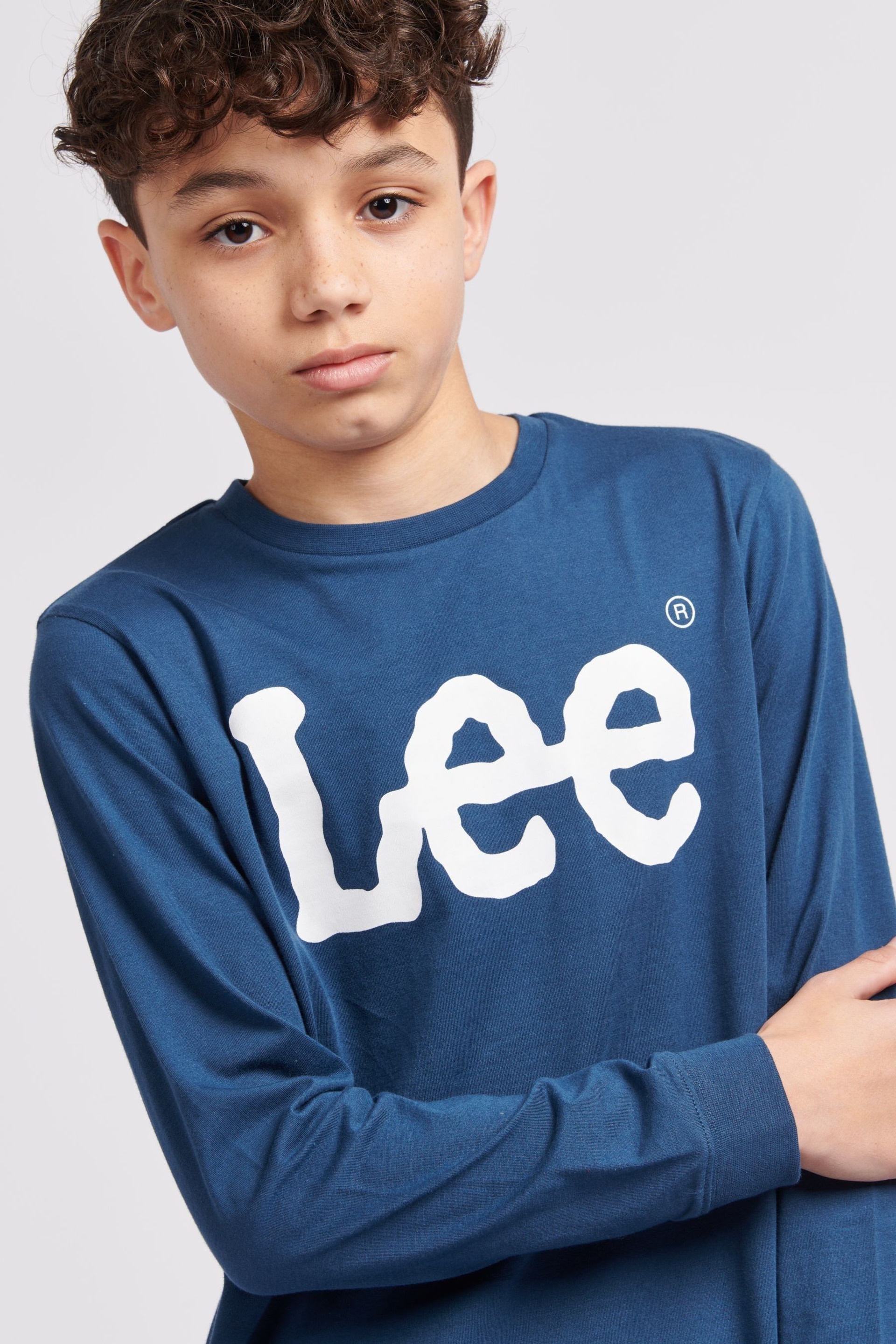 Lee Boys Wobbly Graphic Long Sleeve T-Shirt - Image 5 of 5