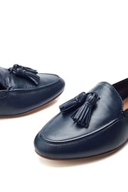 Moda in Pelle Blue Ellmia Clean Loafers With Tassle - Image 4 of 4