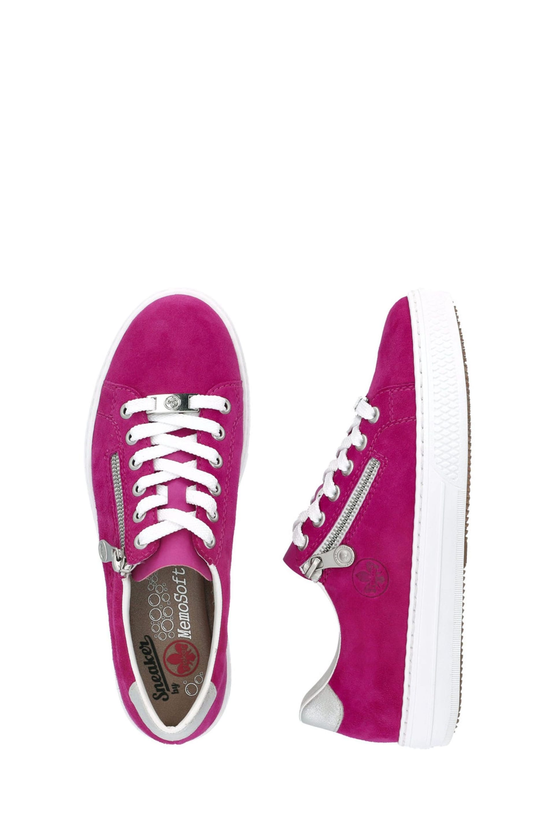 Rieker Womens Pink Zipper Shoes - Image 8 of 10