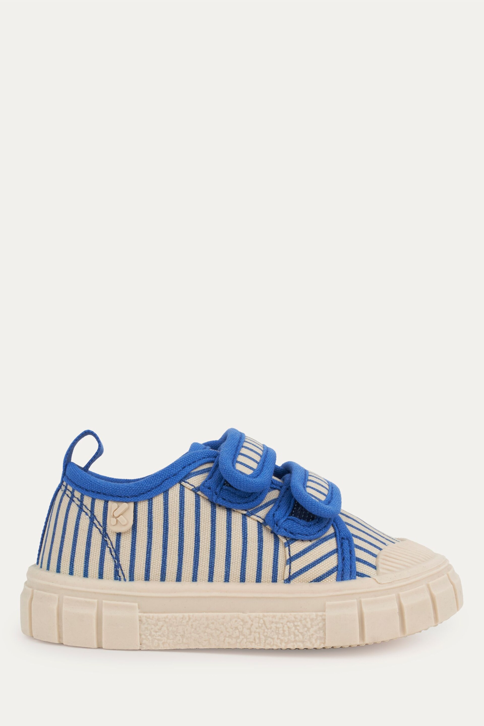 KIDLY Stripe Canvas Trainers - Image 1 of 4