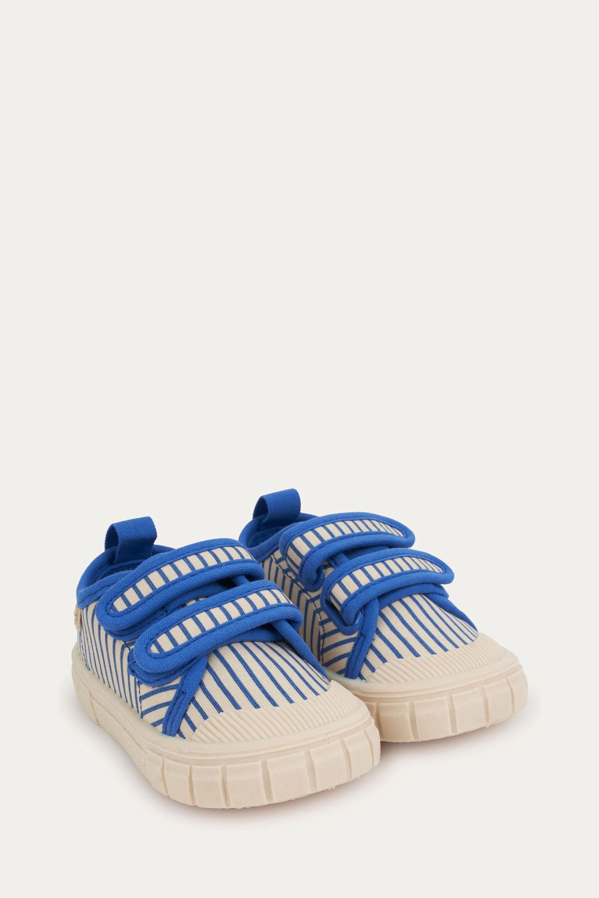 KIDLY Stripe Canvas Trainers - Image 2 of 4