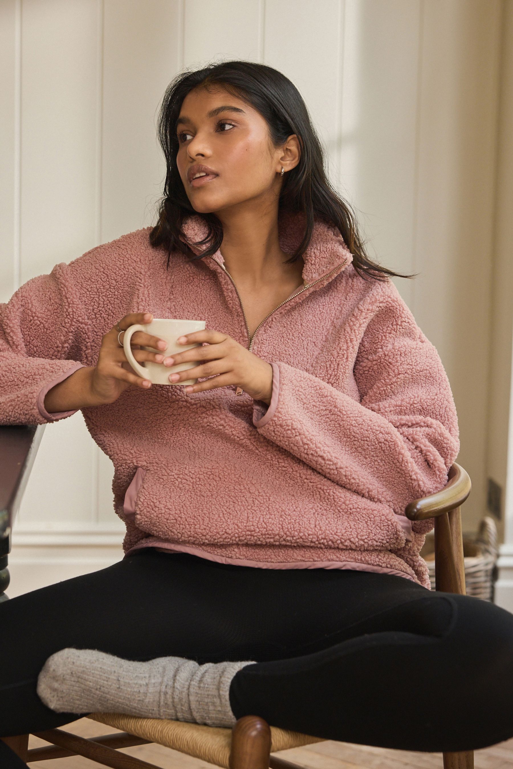 Velour lined leggings on sale