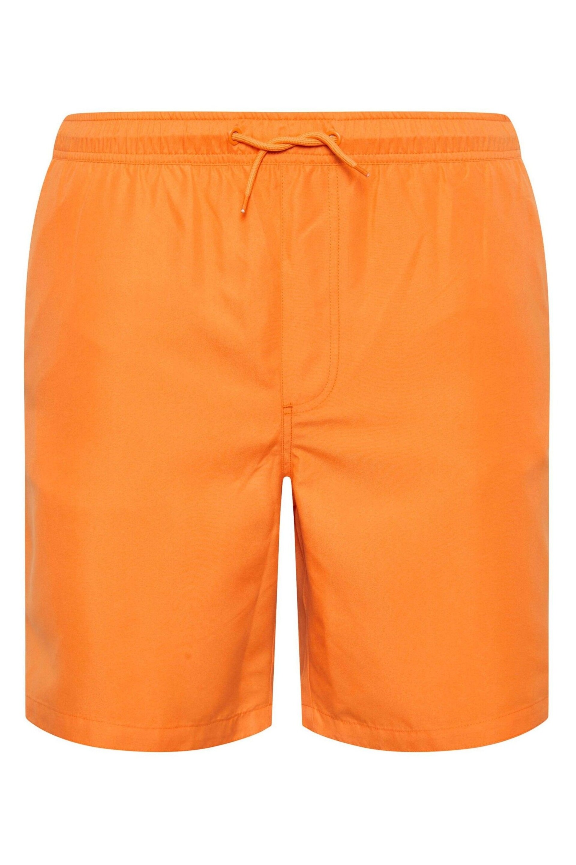 BadRhino Big & Tall Orange Plain Swim Shorts - Image 4 of 5