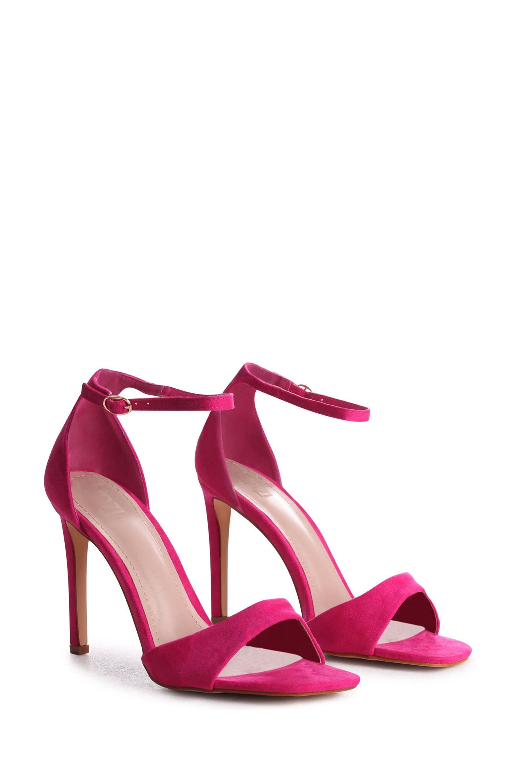 Pink suede sandals deals