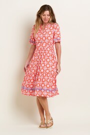 Brakeburn Pink Moroccan Tile Midi Dress - Image 4 of 4